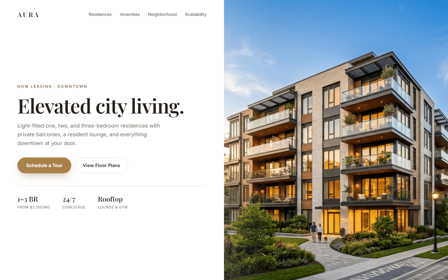 Aura Residences, real preview screenshot